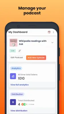 Hubhopper - Start your podcast android App screenshot 1